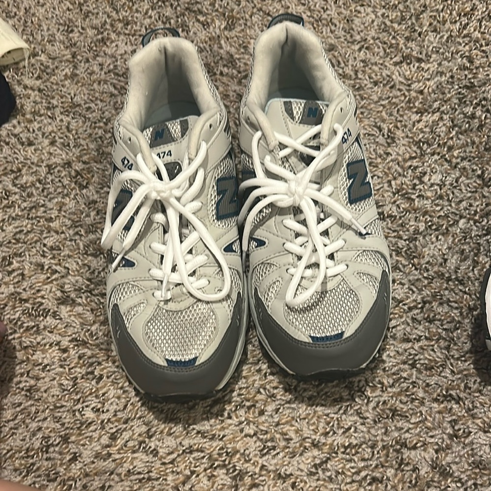 New Balance Gray and Blue 474 Sneakers Women’s Size 10